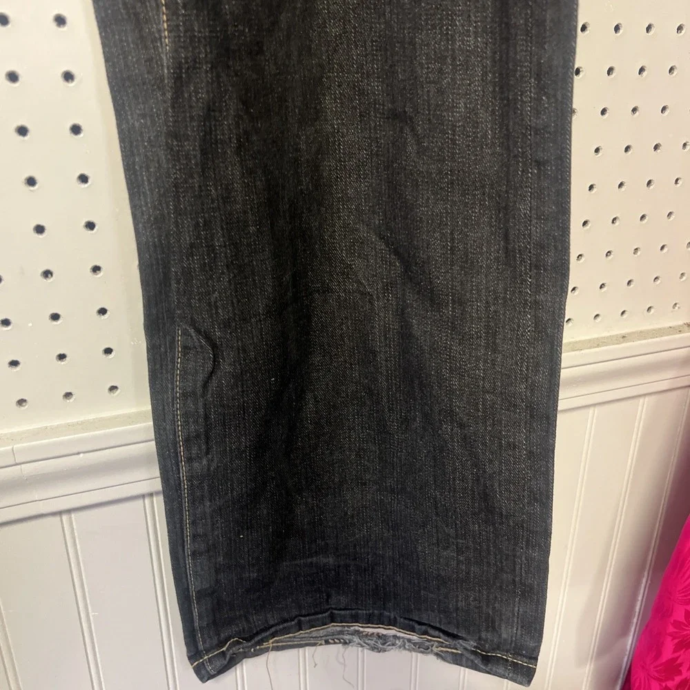 FUBU Jeans Y2K Baggy 40 X 34 Embroidered Gray Skater Streetwear 90s‎ Collection